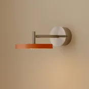 UMAGE LED-stenna svetilka Asteria Short, oranžna, jeklo, neposredna napeljava - spalnica - Dizajn - oranžna, jeklena - Kovina