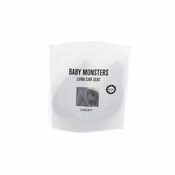 Šarena nadstrešnica za autosjedalicu Baby Monsters - Luna, siva