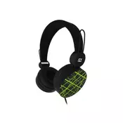 JETION Stereo slušalice JT-DEP083 (Crna/Zelena) Traka preko glave, Stereo, Na kablu