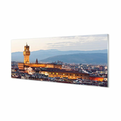 tulup.si Slika na akrilnem steklu Italija grad sunset panorama 140x70 cm 4 obešalnika