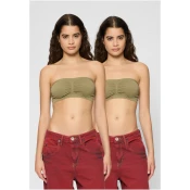 Womens bras Bandeau 2-Pack khaki+khaki
