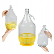 shumee DAMA 5L + ZAPRTA POŠČA V KOŠARICI Steklenica za vino Carboy Likerji Moonshine