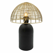 Crna/u zlatnoj boji stolna lampa (visina 36 cm) – Antic Line