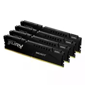 Kingston Technology FURY Beast 64GB 5200MT/s DDR5 CL40 DIMM (Komplet 4) Črna XMP