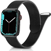 shumee APPLE PAŠEK ZA URO 44/42 mm SE/9/8/7/6/5/4/3/2/1 ČRNO JEKLO