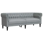 Sofa Svijetlo siva 201,5 x 74,5 x 74,5 cm Poliester