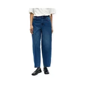 Object Noos Miu Zoe Jeans - Medium Blue Denim Modra