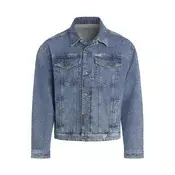 Guess  MENS OVERSIZE TRUCKER JACKE  Modra