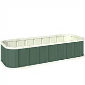 Homestar Dvignjena vrtna greda 136x52x31 cm zelena, (5000228387)