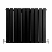 MONSTER Dizajnerski ploski radiatorji mat črne barve 600 mm x 700 mm, (21569907)