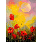 Enjoy - Puzzle Poppies in the Moonlight - 1 000 kosov