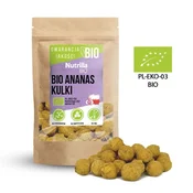 shumee Posušene ananasove kroglice brez sladkorja, ekološke, 100 g