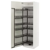 METOD Visoki element s izvlacnim fiokama, bela/Veddinge bela, 60x60x200 cm