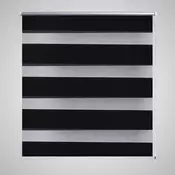 Zebra zavjesa 120,9 x 175 cm Širina tkanine 116,7 cm crna
