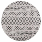 Perivi tepih ? 120 cm crno-bijeli