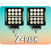 KAMAR LED delovna luč + LED trak, 20W+1,5W, 1717lm, 16xLED, 12/24V, IP67/2-PACK! [L0181]
