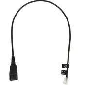 Jabra QD Cord to RJ10, straight, 0,5 meters, standard-allocation (8800-00-01)