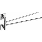 Dvojni drog za brisačo BETA s tečaji, 420 mm, kromast - 22