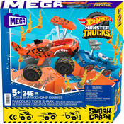 Konstruktor Hot Wheels Mega - Tiger Shark Chomp Coursmonster, 245 dijelova