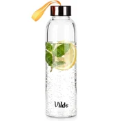 Northix Steklena steklenica za vodo z bambusovim pokrovom, 500 ml