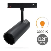 LED reflektor za tirne tirnice 30W 3000K toplo bela tip B2F za magnetne tirnice SMART TRACK 48VDC
