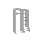 Garderobna omara LEON 3D
