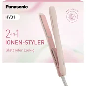 Panasonic EH-HV31-P503 2v1 ionski ravnalnik in kodralnik las, 5 stopenj toplote