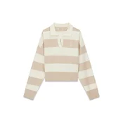 GUESS JEANS Pulover kamela/ecru