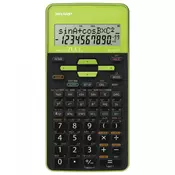 Kalkulator tehnicki 10mesta 273 funkcije Sharp EL-531TH-GR crno zeleni blister