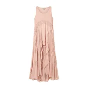 AllSaints Obleka DORINA  pastelno roza