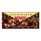 Čokolada Gianduja s celimi praženimi lešniki Piemont Nocciolato, Novi, 130 g