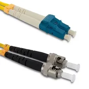 Qoltec optični patchcord LC/UPC - ST/UPC | enomodni | 9/125 | G652D | dupleks | 5 m