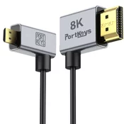 Portkeys 8K HDMI cable A to Micro HDMI D Combo Pack (1m + 0,3m)