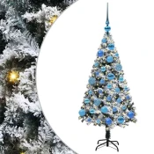 Umestno božično drevo Bela 120 cm PVC, jeklo in plastika