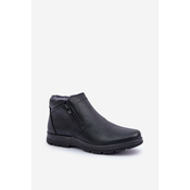 PE1 Warm Mens Boots Made Of Eco Leather Black Daniello