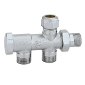 Ventil radijatorski 1/2 dvocijevni Caleffi 328401 - Caleffi - 1/2 - p max radni: 10 bar - Tmax radna: 100°C. - 40 mm