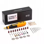 OEM Set Večnamenski Brusilnik – 46 Elementov, 3.6v, 5000-15000 RPM, 120g | Litij-Ionska Baterija