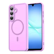 Hibridni ovitek HaloFrost II MagSafe za Samsung Galaxy A17 4G/A17 5G - pink