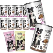 shumee TufTuf mokra hrana za pse v konzervi z jagnjetino in beneško omako 10 x 415 g + GRATIS