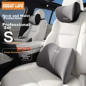 Great Life Set jastuka za vrat i leda za auto sedište, Sivi