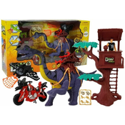 Dinosaur World Figure Set Pulpit Jet Launcher Shotgun SoundGO – Kart na akumulator – (B-Stock) crveni