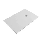 Zenon tuš kad SMART (Gel Coat) - relief SLATE 90 x 120 cm - barva bela (nieve) RAL9003