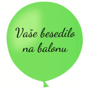Personal Balon z besedilom - svetlo zelena 80 cm