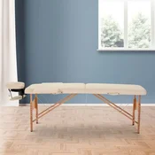 Homestar Masažna miza 185x60x61-87 cm krem