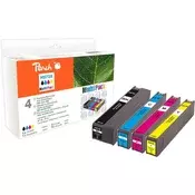 Peach PI300-750 spremnik s tintom 4 kom Kompatibilan Visoki (XL) prinos Crno, Plavo, Magenta, Žuto