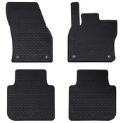 vidaXL Avto preproga 4 pcs Črna TPE