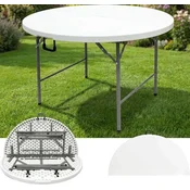 Alberg Okrugli sto na sklapanje 153x74 cm sa metalnom konstrukcijom ( AL-OK153 )