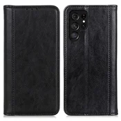 GS Usnjen ovitek za Samsung Galaxy S25 Ultra, črne barve
