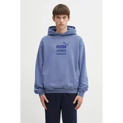 Mikina Puma x REPRESENT Graphic Hoodie Blue Dusk XL