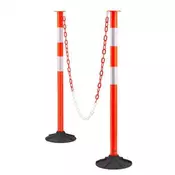 VEVOR Prometni označevalni drog 871 mm rdeč